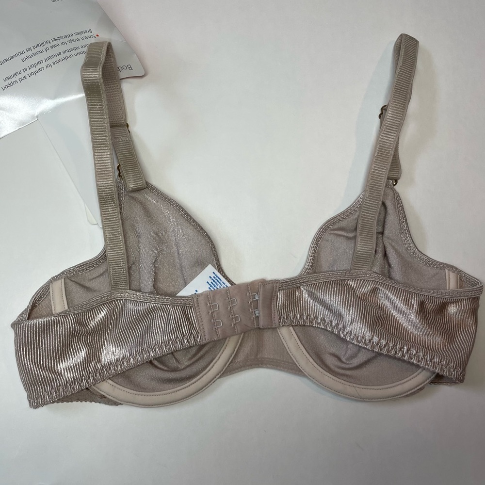 NWT Warner’s Body Beware Underwire Bra , size: 34B, color: Shiny Nude - Picture 3 of 6